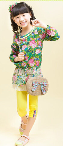 童装 女童春装2013新款韩版 女童套装夏装女大童儿童两件套 要要