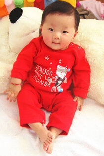 婴儿连体衣服装新生儿男女宝宝幼儿纯棉用品厚0-1岁月春秋冬季款Z