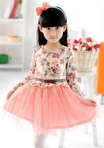 朵拉宝贝春款童装女童2013春装 韩版儿童连衣裙 宝宝纱裙公主裙子