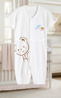 新生儿内衣夏季小米米哈衣服短袖婴儿连体衣minimoto男女宝宝爬服