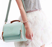 小象包袋 2013新款糖果色女包韩版复古英伦单肩斜跨包包潮X1052